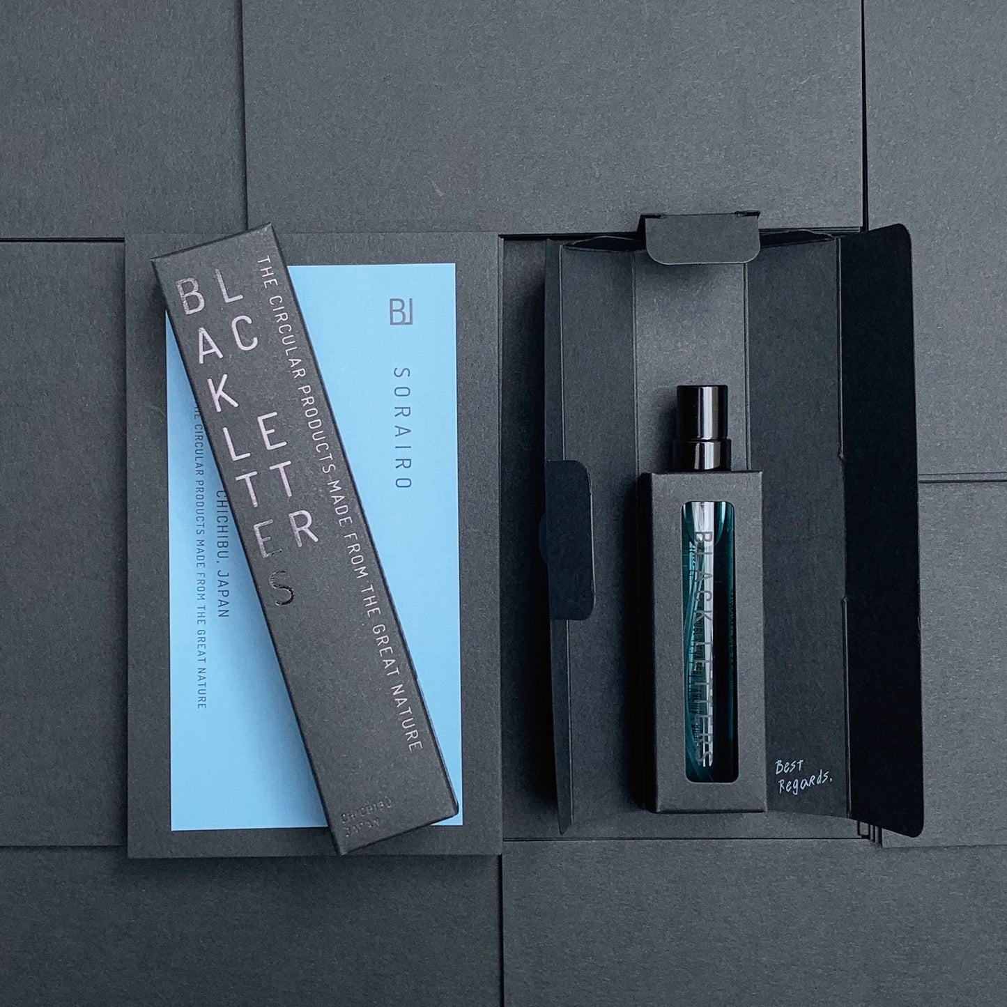 【BLACKLETTERS】SORAIRO オードトワレ 8ml|重なる空の記憶、知性と静寂の香り